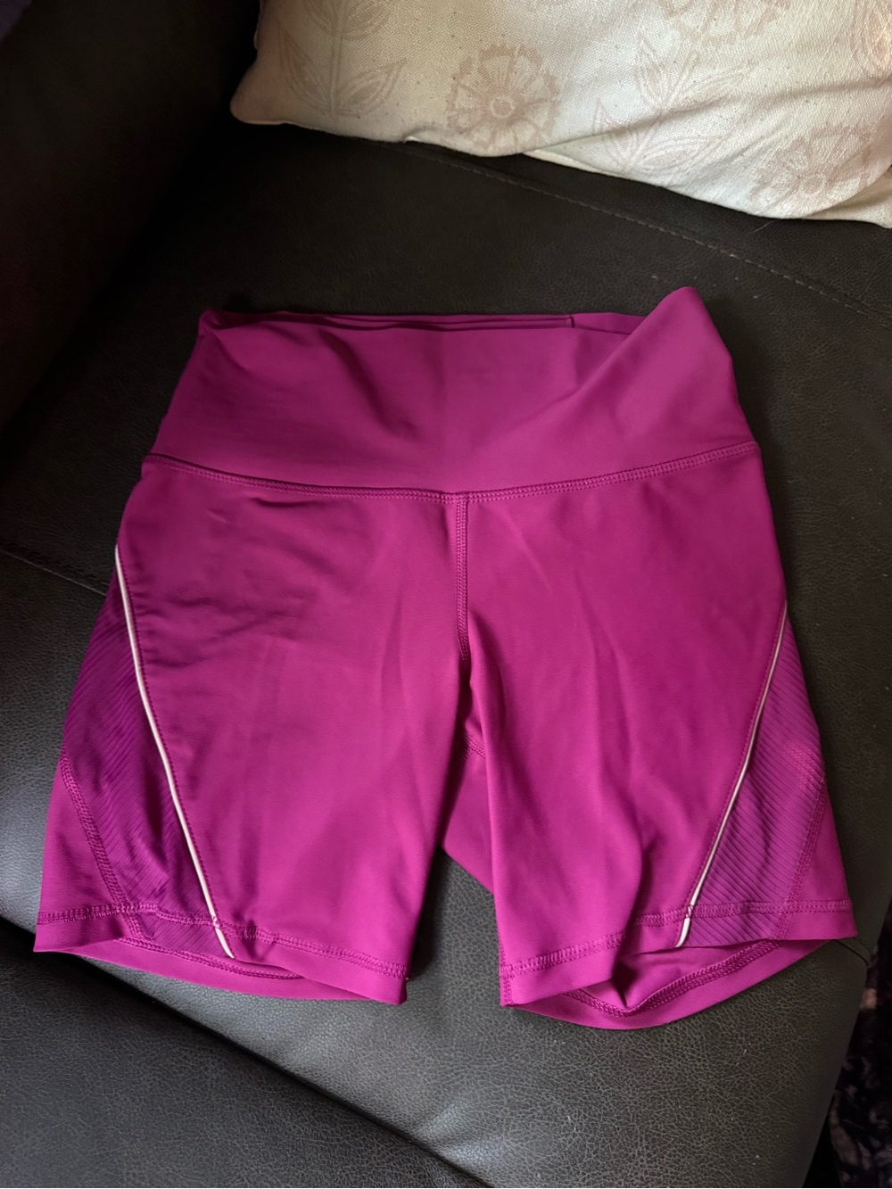 Old Navy Magenta Workout Shorts with Reflective Trim